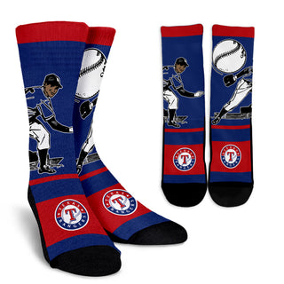 Talent Player Fast Cool Air Comfortable Texas Rangers Socks