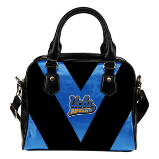 Triangle Double Separate Colour UCLA Bruins Shoulder Handbags