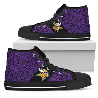 Perfect Cross Color Absolutely Nice Minnesota Vikings High Top Shoes