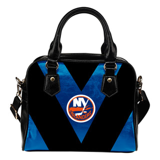 Triangle Double Separate Colour New York Islanders Shoulder Handbags