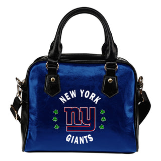 Central Beautiful Logo Circle Lucky Leaf New York Giants Shoulder Handbags