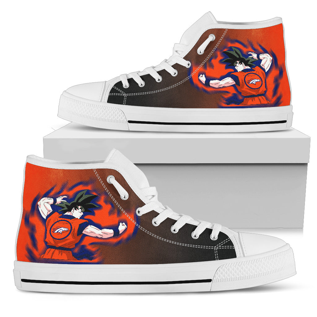 Son Goku Saiyan Power Denver Broncos High Top Shoes