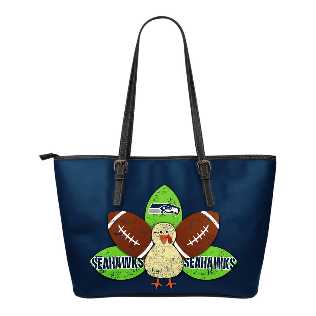 Thanksgiving Seattle Seahawks Leather Bags - Best Funny Store