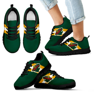 Three Colors Vertical Minnesota Wild Sneakers