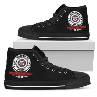 I Will Not Keep Calm Amazing Sporty Washington Nationals High Top Shoes