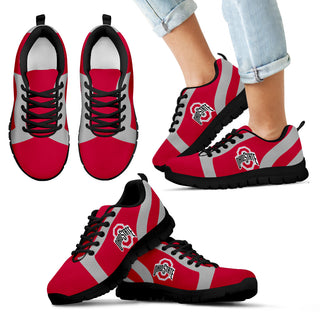 Line Inclined Classy Ohio State Buckeyes Sneakers
