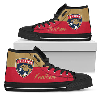 Divided Colours Stunning Logo Florida Panthers High Top Shoes