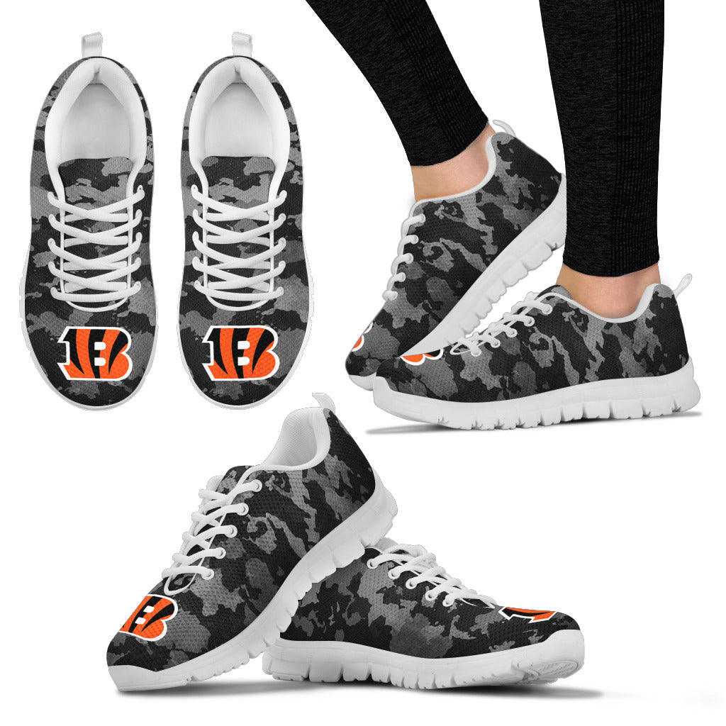 Arches Top Fabulous Camouflage Background Cincinnati Bengals Sneakers