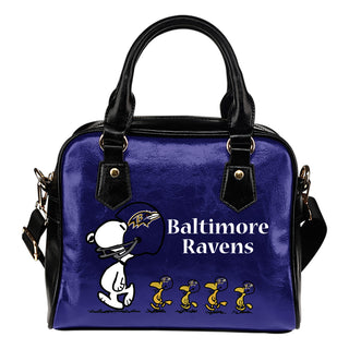 Lovely Animal Team Baltimore Ravens Shoulder Handbag