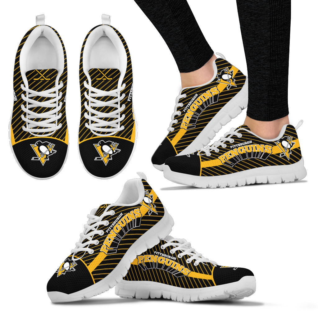Lovely Stylish Fabulous Little Dots Pittsburgh Penguins Sneakers