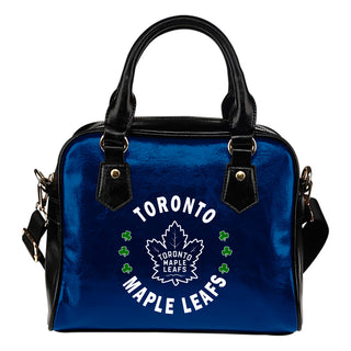 Central Beautiful Logo Circle Lucky Leaf Toronto Maple Leafs Shoulder Handbags