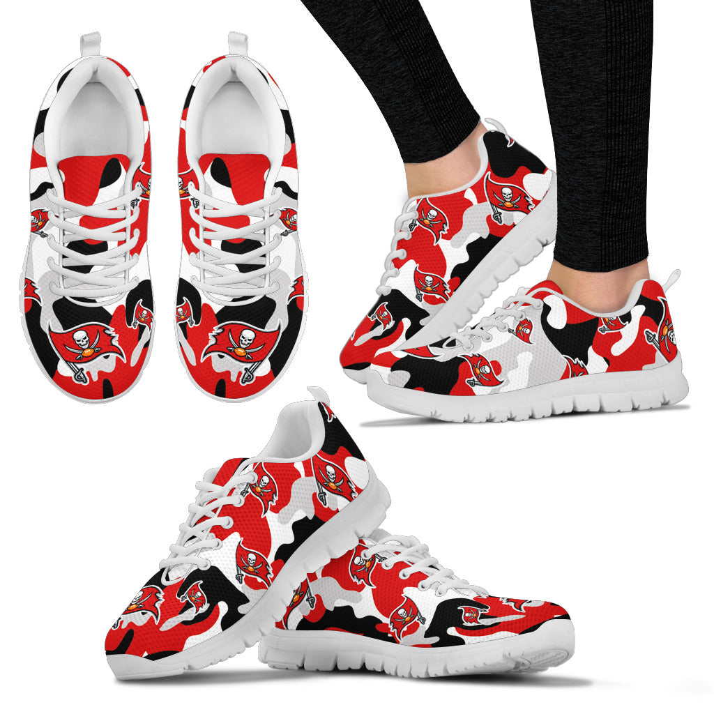 Tampa Bay Buccaneers Cotton Camouflage Fabric Military Solider Style Sneakers