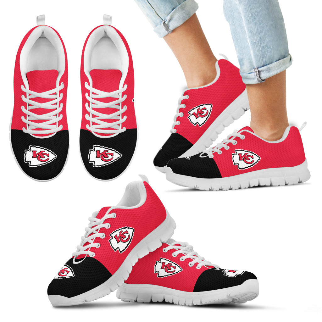 Two Colors Aparted Kansas City Chiefs Sneakers