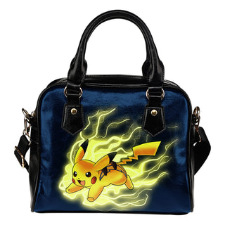 Pikachu Angry Moment Los Angeles Chargers Shoulder Handbags