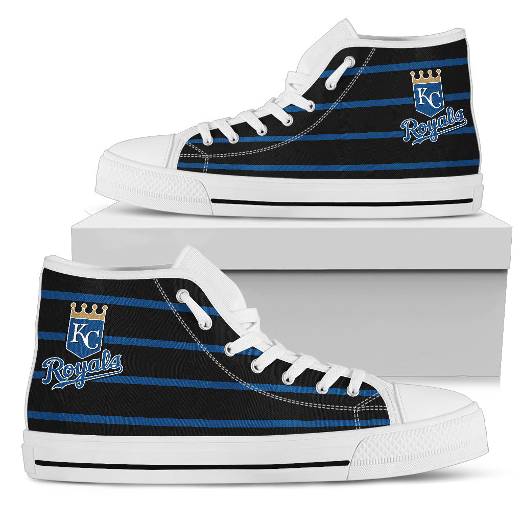 American Flag Vintage Baseball Kansas City Royals High Top Shoes