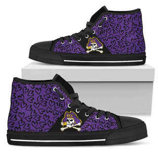 Perfect Cross Color Absolutely Nice East Carolina Pirates High Top Shoes