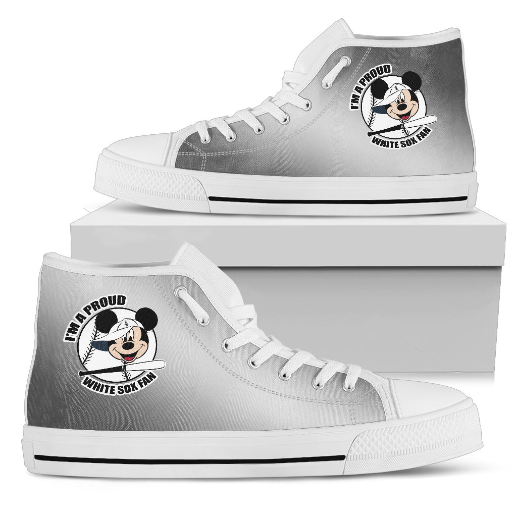 Chicago White Sox Fan Mickey Circle High Top Shoes