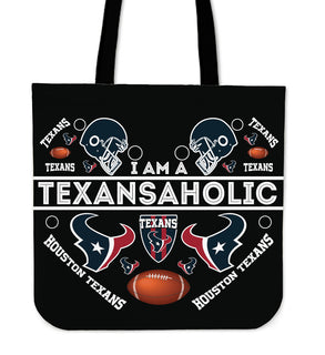 I Am A Texansaholic Houston Texans Tote Bags