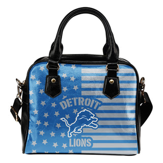 Twinkle Star With Line Detroit Lions Shoulder Handbags