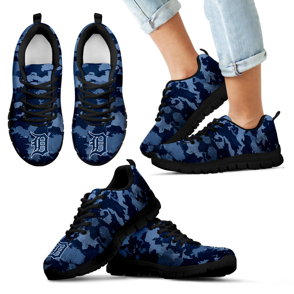 Arches Top Fabulous Camouflage Background Detroit Tigers Sneakers
