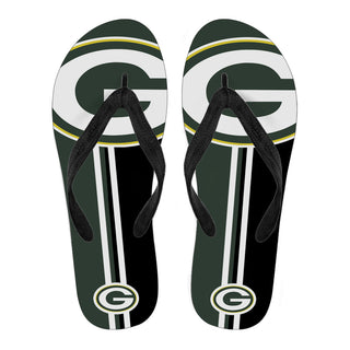 Green Bay Packers Fan Gift Two Main Colors Flip Flops