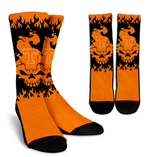 Tennessee Volunteers Colorful Skull Socks