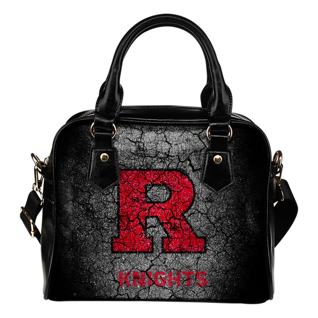 Wall Break Rutgers Scarlet Knights Shoulder Handbags Women Purse