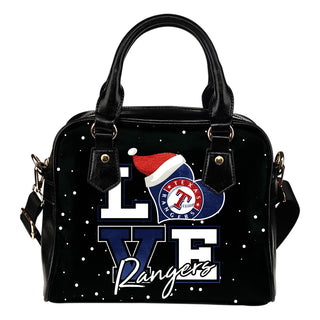 Love Word Christmas Sweet Texas Rangers Shoulder Handbags