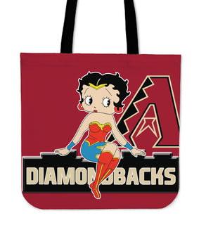 Wonder Betty Boop Arizona Diamondbacks Tote Bags