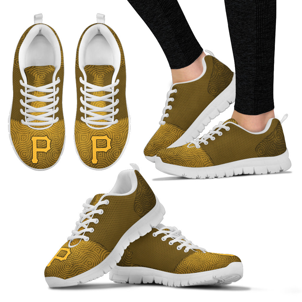 Seamless Line Magical Wave Beautiful Pittsburgh Pirates Sneakers