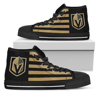 American Flag Vegas Golden Knights High Top Shoes