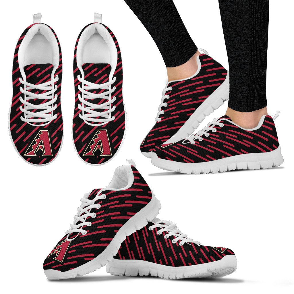 Marvelous Striped Stunning Logo Arizona Diamondbacks Sneakers