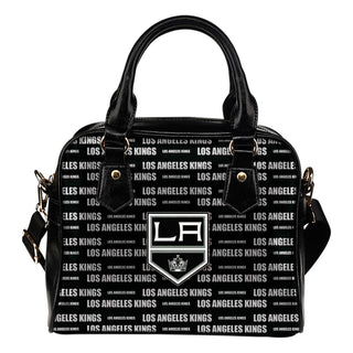 Nice Little Logo Los Angeles Kings Shoulder Handbags