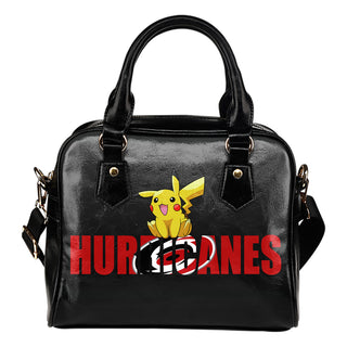 Pokemon Sit On Text Carolina Hurricanes Shoulder Handbags