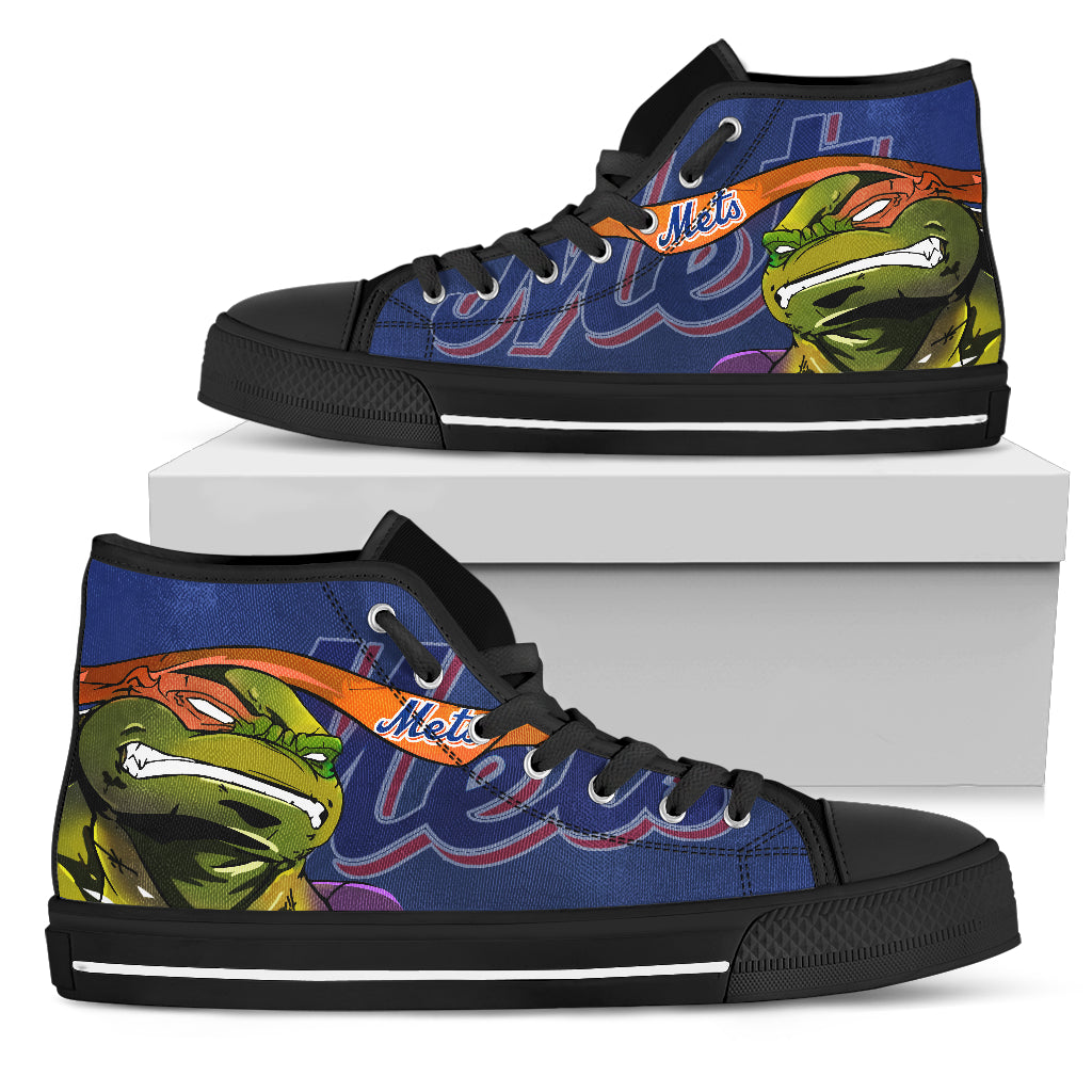 Turtle New York Mets Ninja High Top Shoes