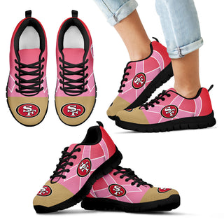San Francisco 49ers Cancer Pink Ribbon Sneakers