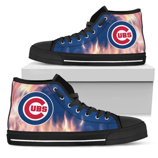 Fighting Like Fire Chicago Cubs High Top Shoes