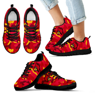 Military Background Energetic Louisville Cardinals Sneakers