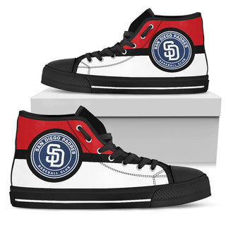 Bright Colours Open Sections Great Logo San Diego Padres High Top Shoes