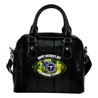 Retro Scene Lovely Shining Patrick's Day Tennessee Titans Shoulder Handbags