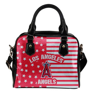 Twinkle Star With Line Los Angeles Angels Shoulder Handbags