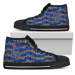 Wave Of Ball Buffalo Bills High Top Shoes