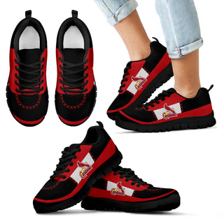 Cross Thread Seamless Beautiful Logo St. Louis Cardinals Sneakers