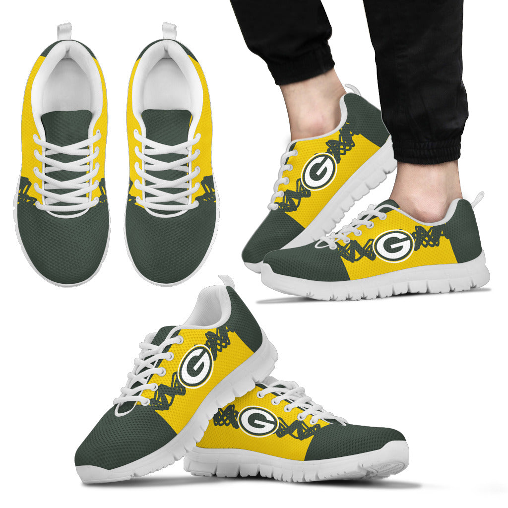 Doodle Line Amazing Green Bay Packers Sneakers V1 – Best Funny Store