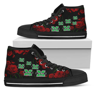 Lovely Rose Thorn Incredible Marshall Thundering Herd High Top Shoes