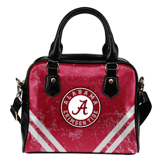 Couple Curves Light Good Logo Alabama Crimson Tide Shoulder Handbags