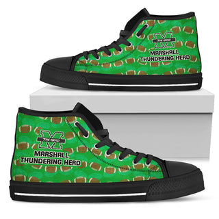 Wave Of Ball Marshall Thundering Herd High Top Shoes