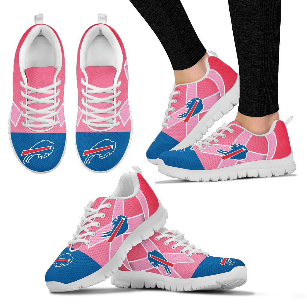 Buffalo Bills Cancer Pink Ribbon Sneakers