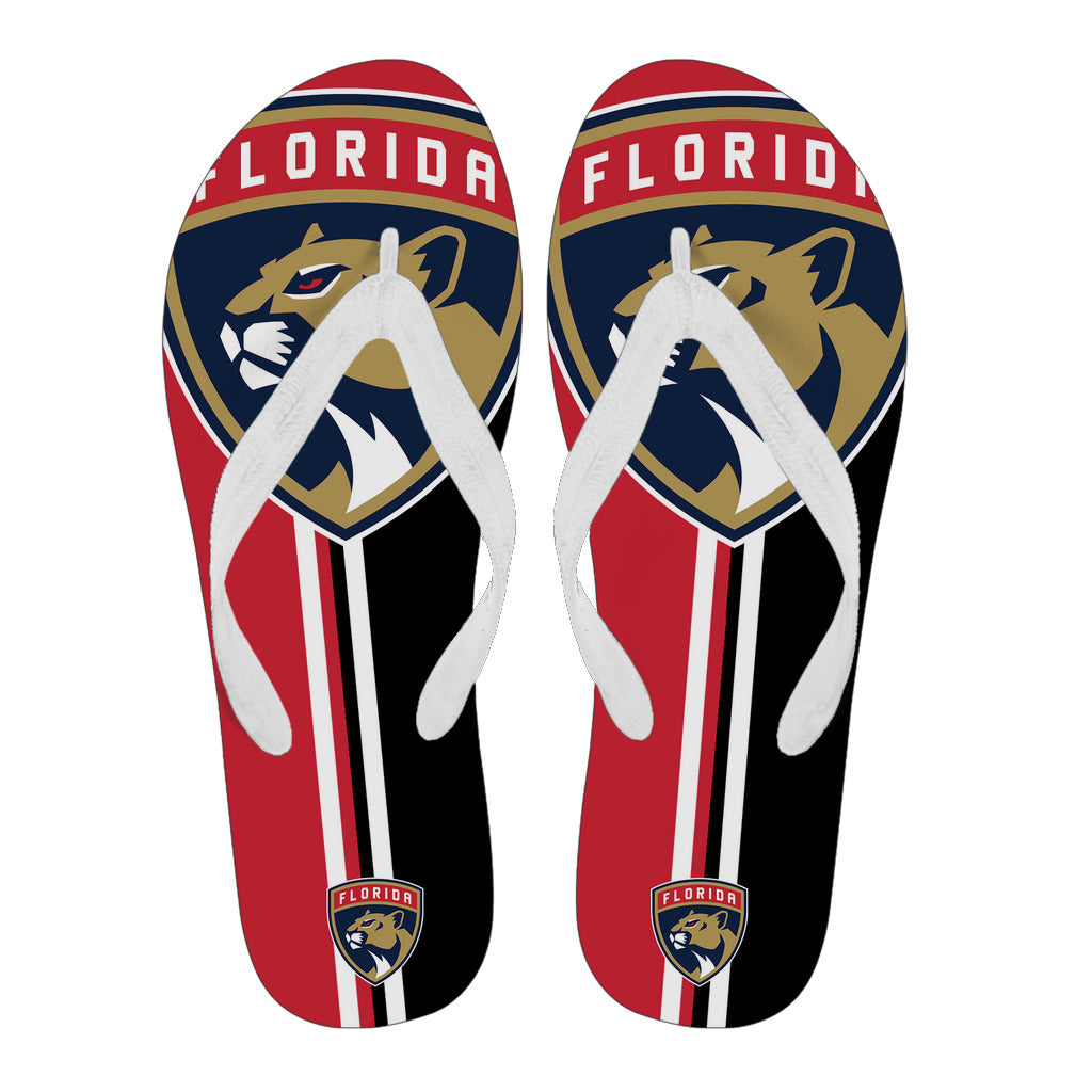 Florida Panthers Fan Gift Two Main Colors Flip Flops