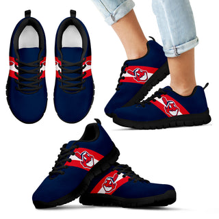 Three Colors Vertical Cleveland Indians Sneakers